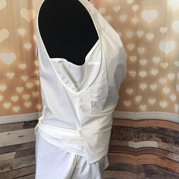 Derek Lam 10 Crosby Sleeveless Poplin Wrap Top - Picture 5 of 8